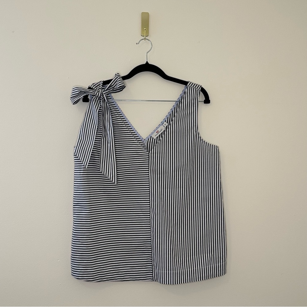 Vineyard Vines Soirée Striped Bow Top